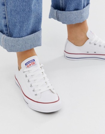 Converse Chuck Taylor Ox Leather Bijele - Ženske Tenisice | 45296WZCB